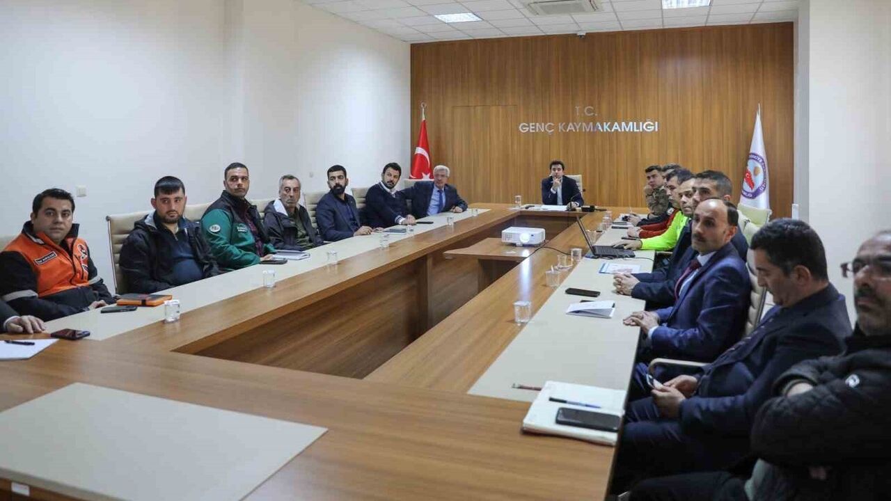 Genç'te Kış Tedbirleri: Kaymakam Muhammet Güzel Koordinasyon Toplantısı
