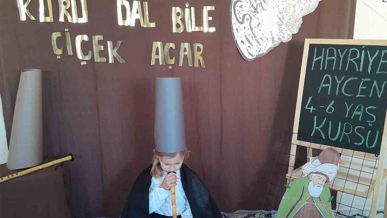Germencik'te Mevlana Haftası: Hayriye Aycen 4-6 Yaş Kur'an Kursu'nda Etkinlik