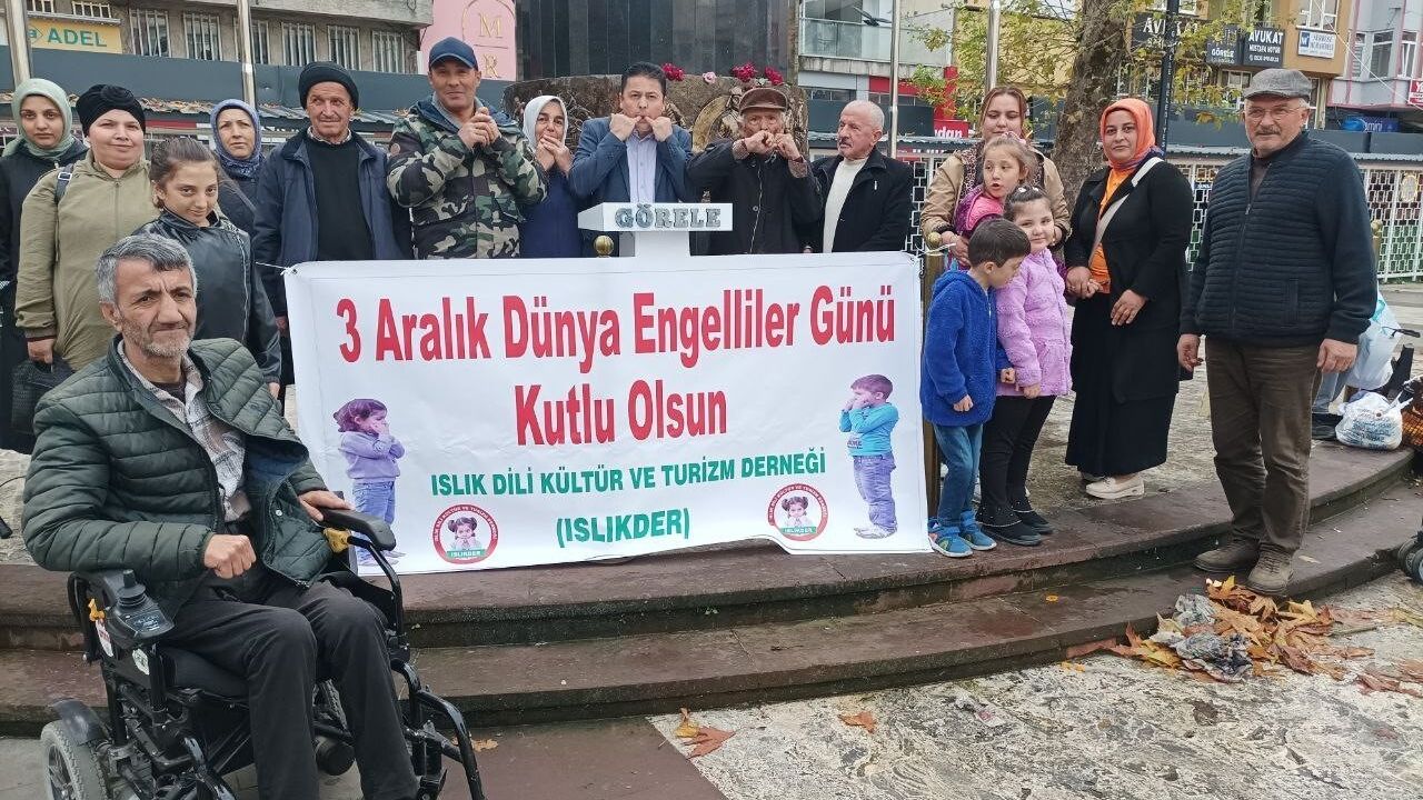 Görele'de ıslık diliyle 3 Aralık Dünya Engelliler Günü mesajı — ISLIKDER