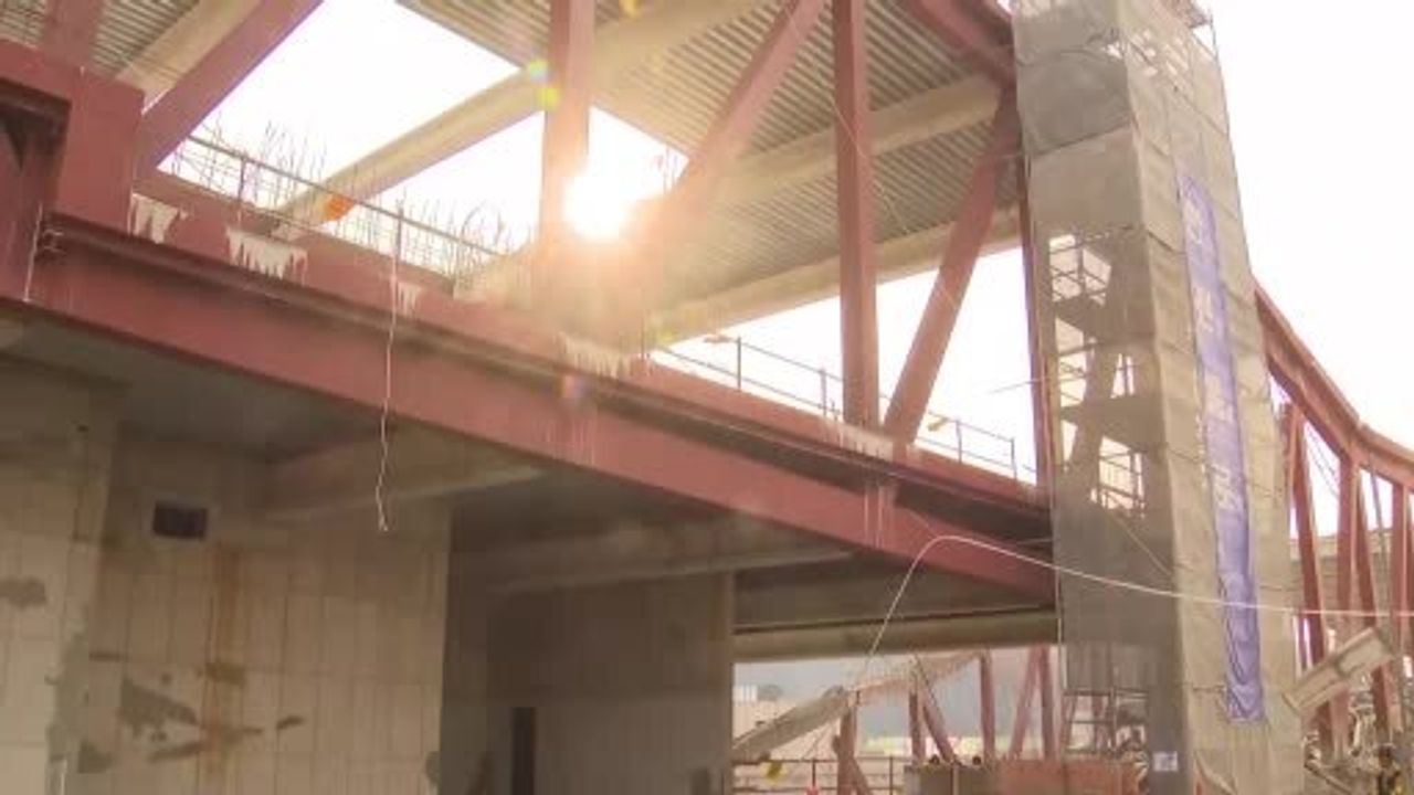 Gwangju'da kütüphane inşaatında çökme: 1 ölü, 3 işçi enkaz altında