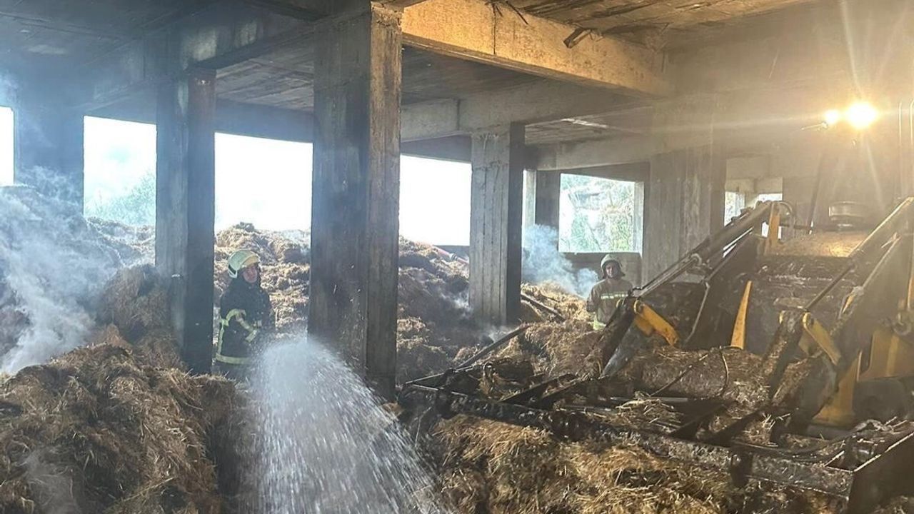 Hatay Samandağ'da Samanlık Yangını 10 Saatte Kontrol Altına Alındı