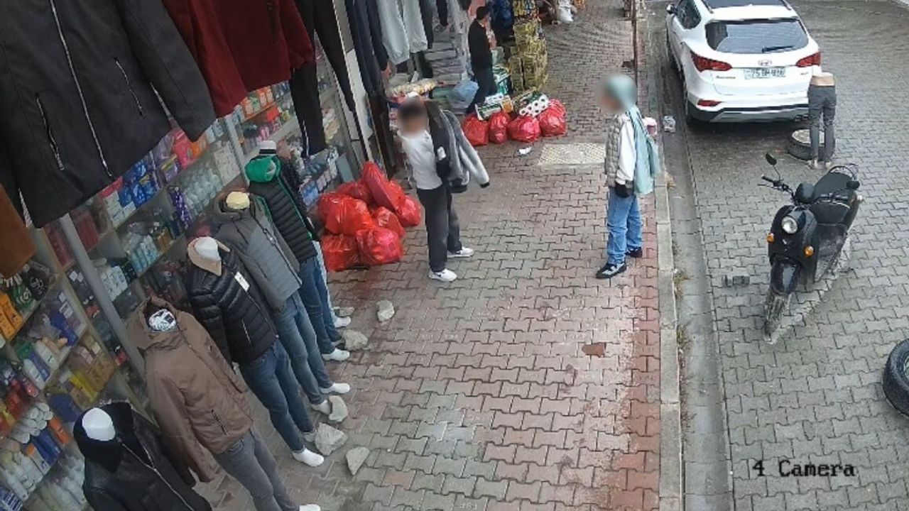 Iğdır'da Çocukların Mağaza Hırsızlığı Güvenlik Kamerasında