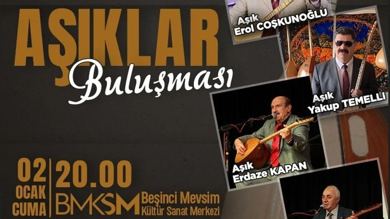 İnegöl'de Aşık Buluşması 02 Ocak'ta Beşinci Mevsim'de