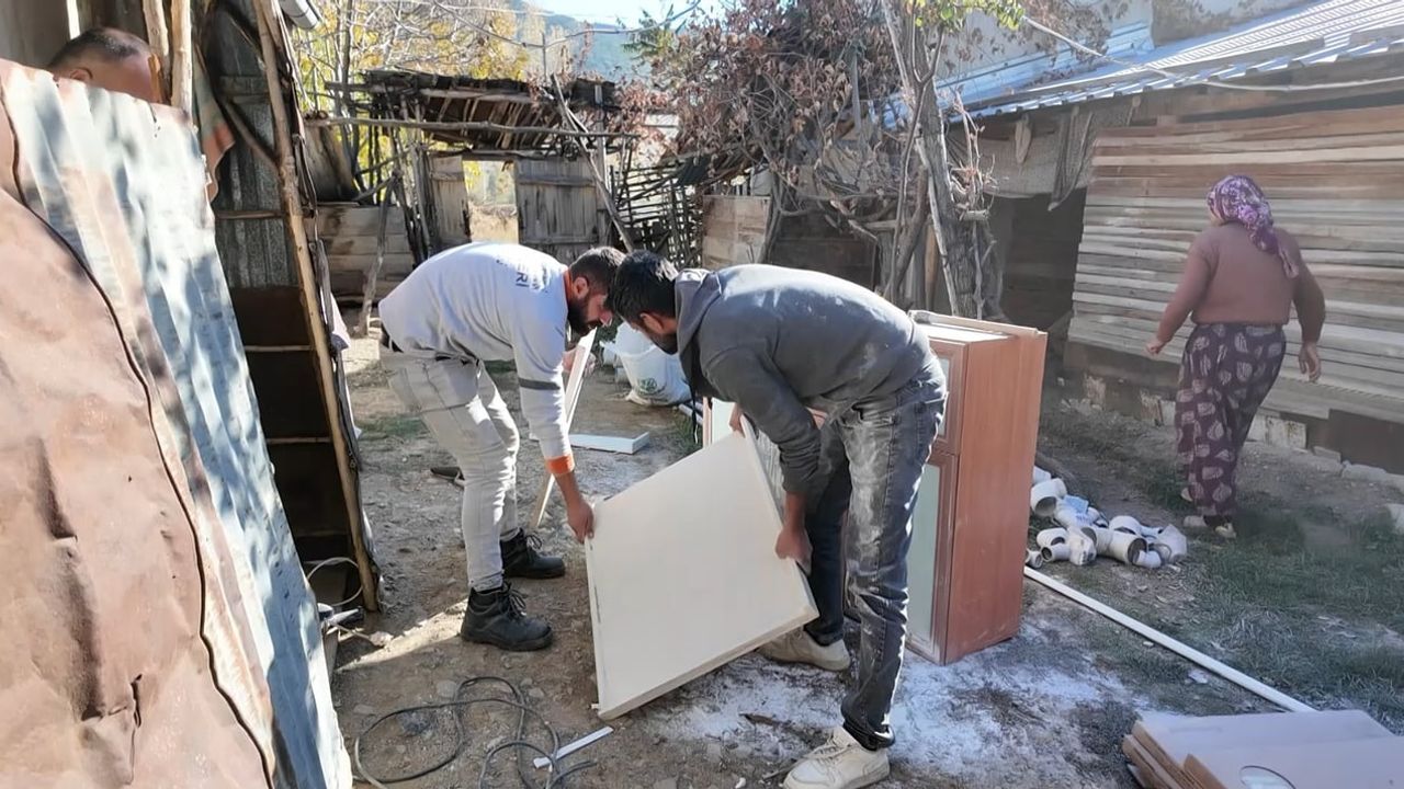 Isparta'da Keziban Ertaş'ın Evi Yenilendi: Banyo, Tuvalet ve Mutfak Yapıldı
