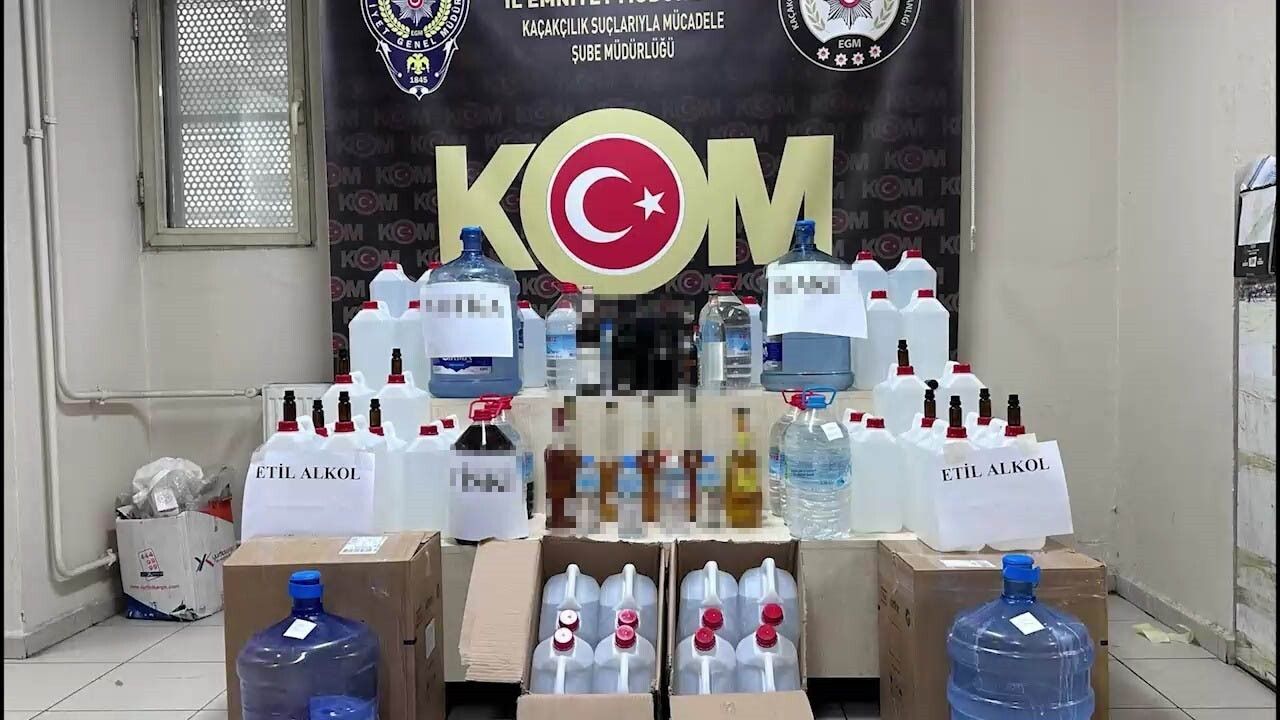 İzmir'de Yılbaşı Öncesi Sahte İçki Operasyonları: 86 Şüpheli, 4 Tutuklama