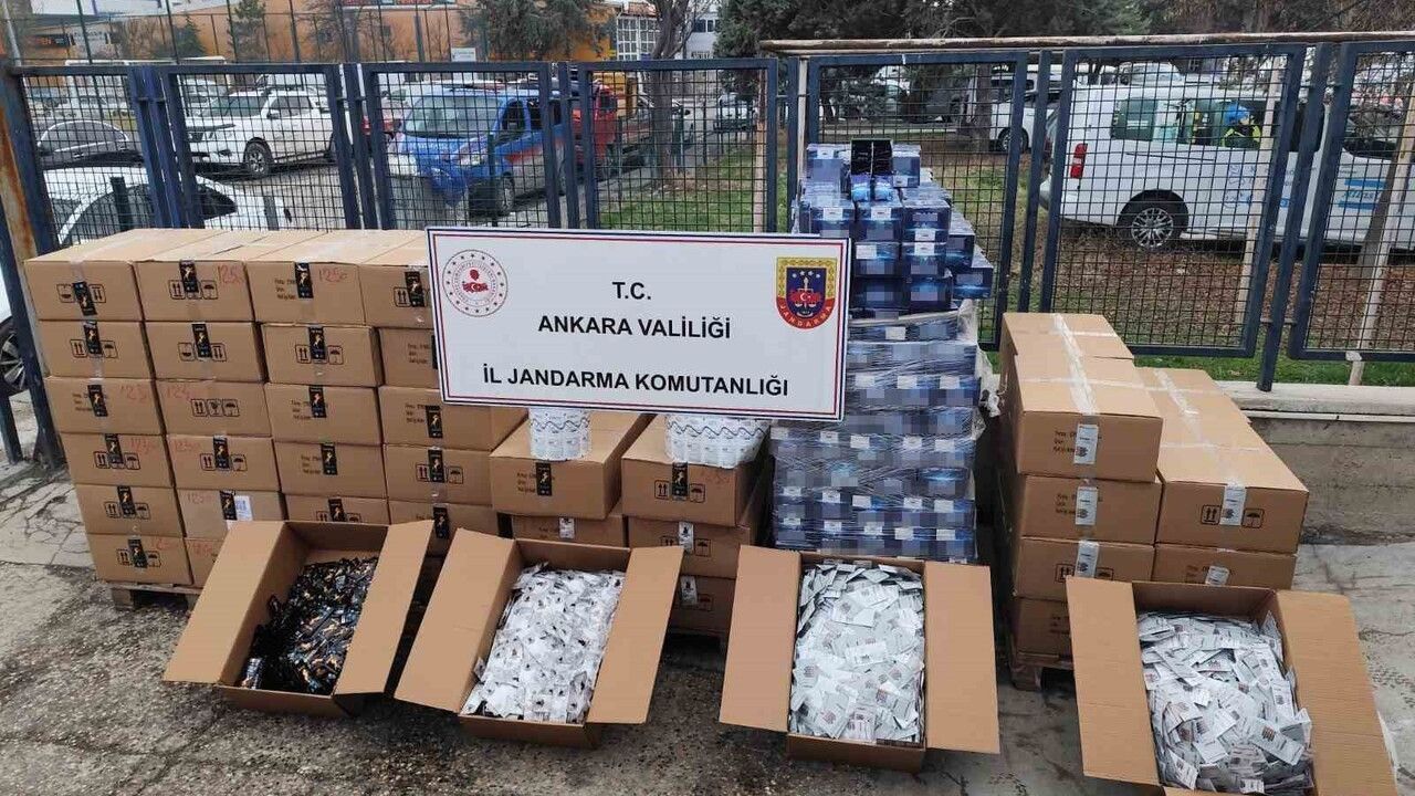 Jandarmadan Yenimahalle'de Sahte İlaç Operasyonu: 13 buçuk milyon lira değerinde ürün ele geçirildi
