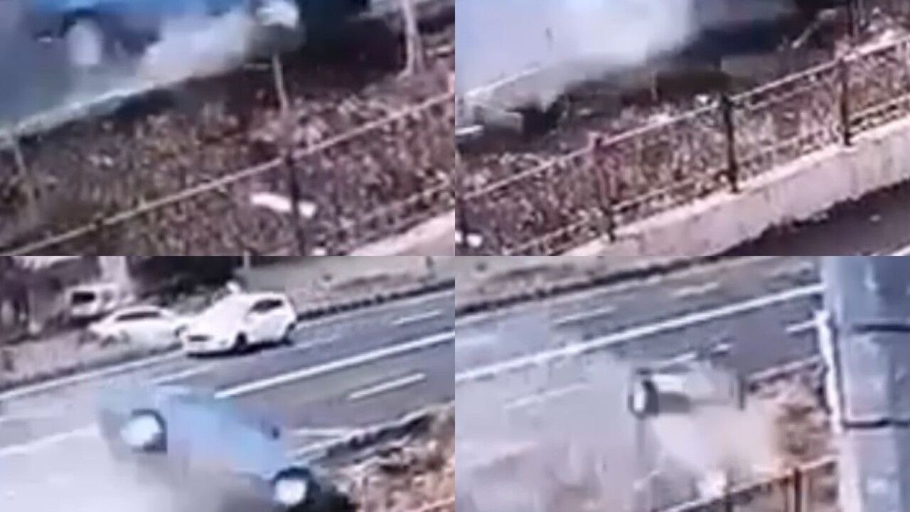 Kahramanmaraş'ta Otomobil Taşkın Drenaj Kanalına Uçtu — Kamera Kaydı Ortaya Çıktı