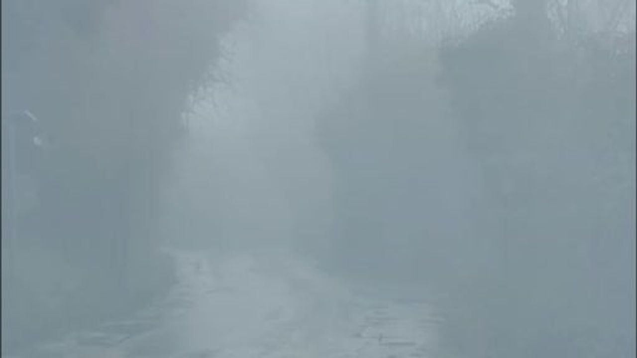 Karabağlar Yaylası'nda Yoğun Sis Kartpostallık Görüntüler