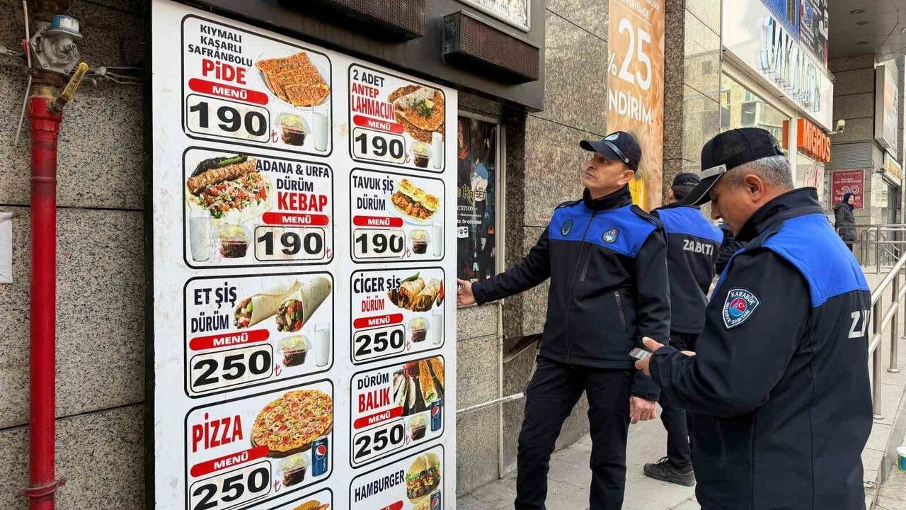 Karabük Belediyesi'nden İzinsiz İlan ve Kaldırım İşgali Denetimi