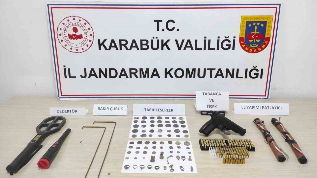 Karabük'te Jandarma Operasyonu: Safranbolu'da Antik Mısır Heykeli Ele Geçirildi