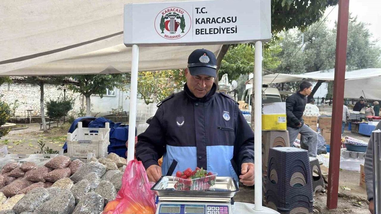 Karacasu’da Tartı Kontrol Noktası Kuruldu