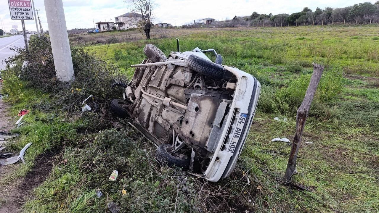 Karasu'da cip ile otomobil çarpıştı: 59 yaşındaki sürücü hayatını kaybetti