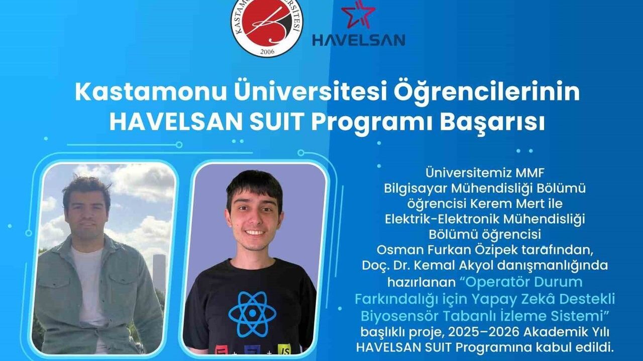 Kastamonu Üniversitesi'nin Yapay Zeka Destekli Biyosensör Projesi HAVELSAN SUIT'e Kabul Edildi