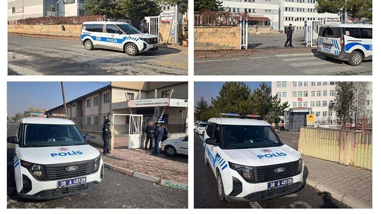 Kayseri'de Okul Önlerinde Güvenlik Denetimi: 321 Şahıs Sorgulandı