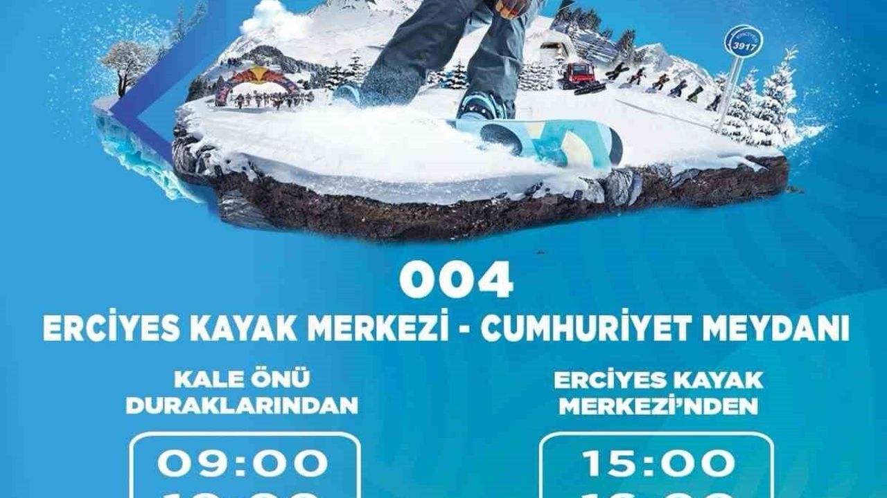 Kayseri'den Erciyes'e Hafta Sonu Otobüs Seferleri Başlıyor
