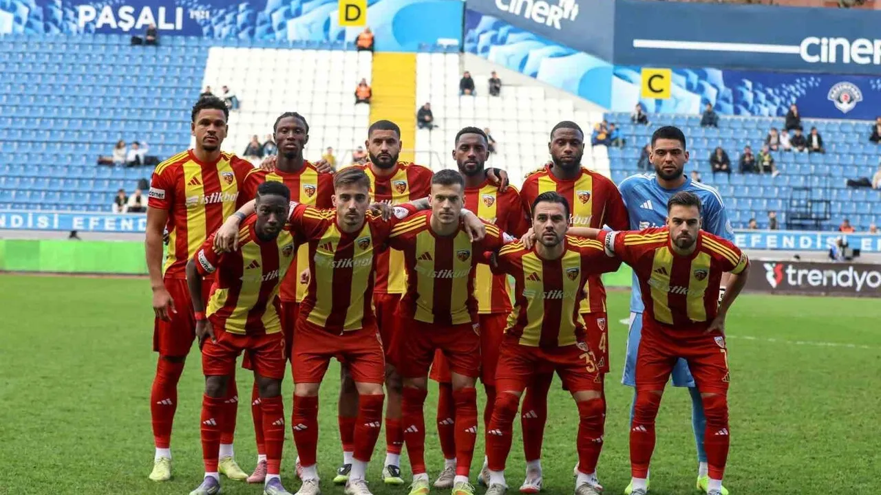 Kayserispor 17. sırada: 15 haftada 13 puan
