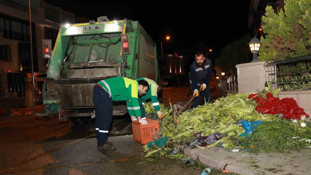 Keçiören Belediyesi'nden Pazar Hijyeni Seferberliği