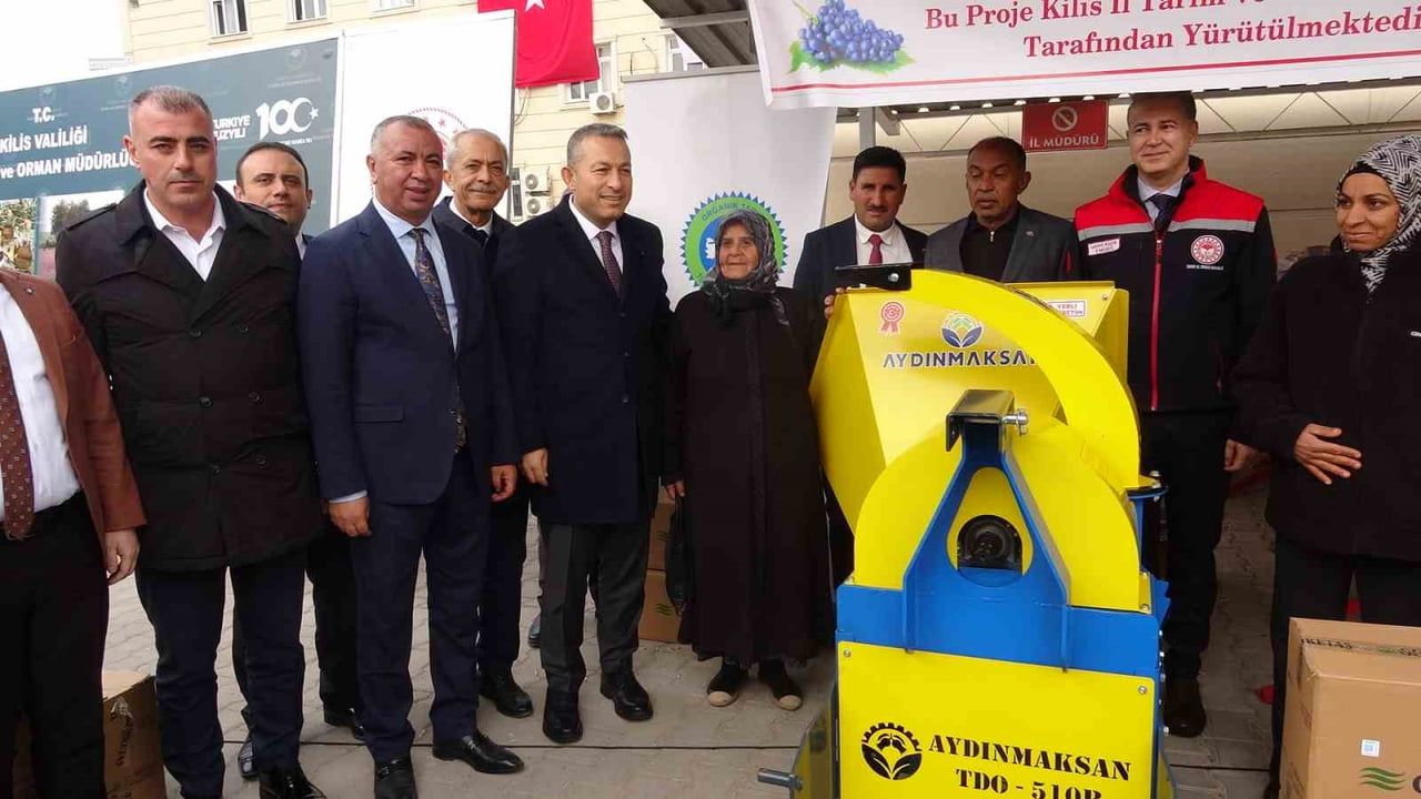 Kilis'te Hibe Destekli Tarım ve Hayvancılık Ekipmanları Dağıtıldı