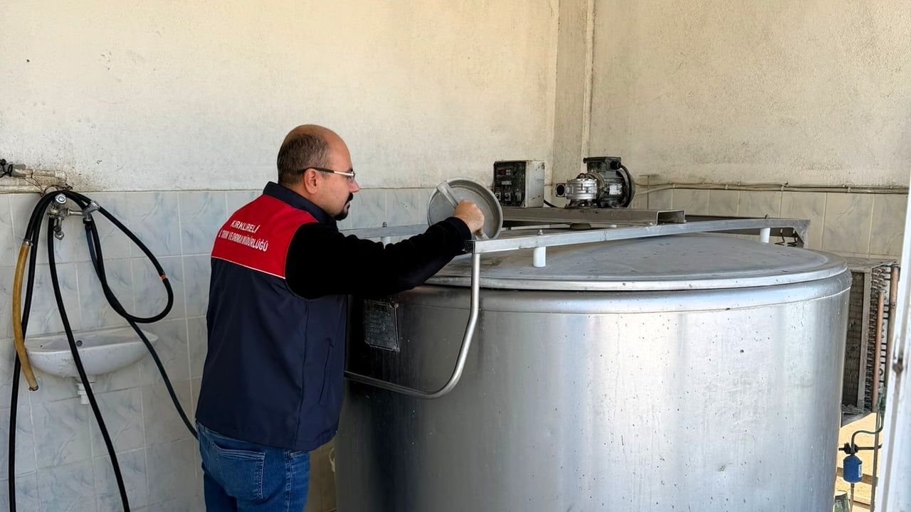 Kırklareli Vize'de Süt Toplama Tankları Denetimi: Güvenlik ve Hijyen Mercek Altında