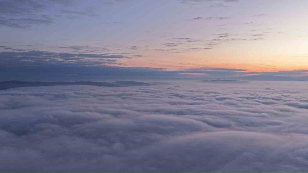 Kocaeli’de Kartpostallık Sis Manzarası