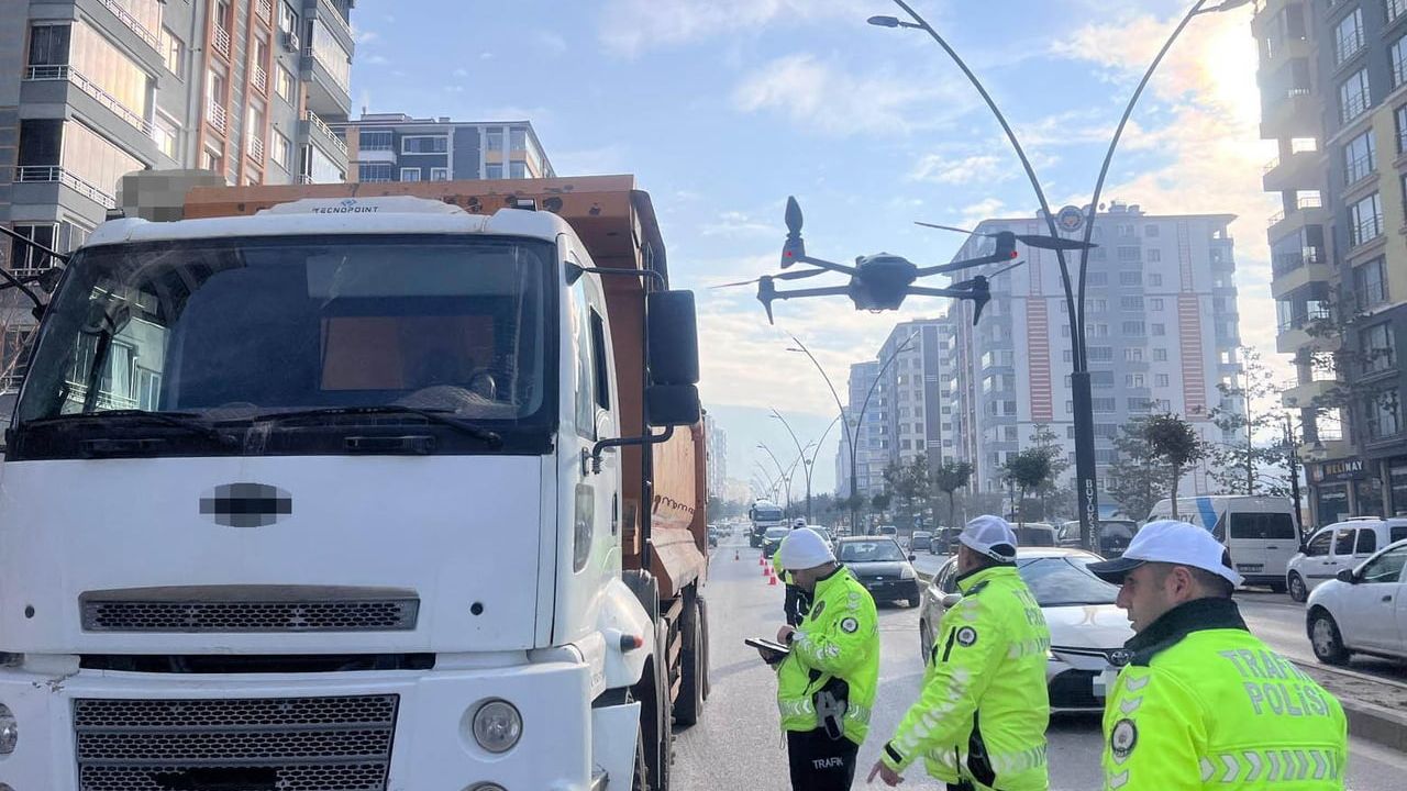 Malatya'da Dron Destekli Denetim: Beton Mikserleri ve Hafriyat Kamyonlarına Sıkı Takip