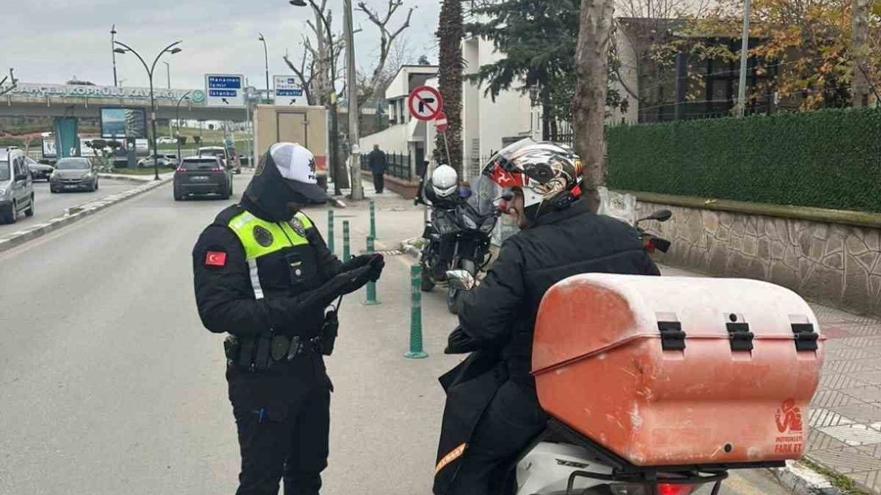 Manisa'da motosiklet denetimlerinde 1 milyon 868 bin 440 lira ceza