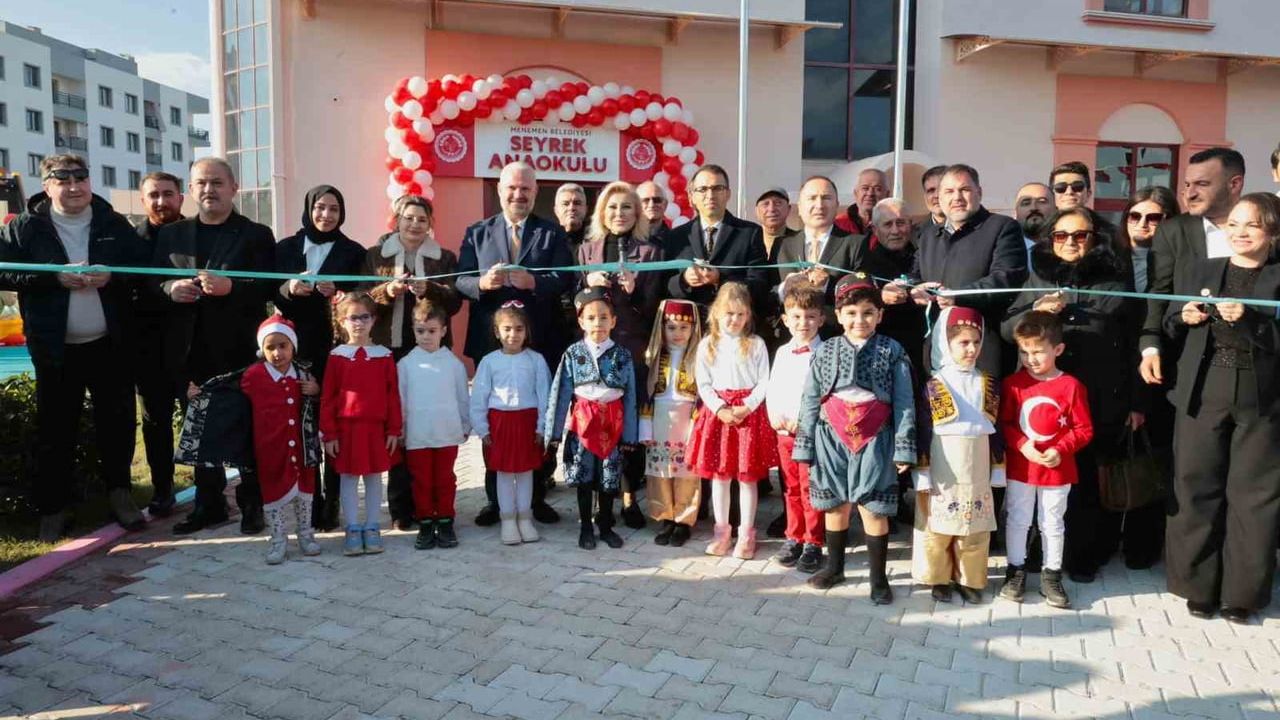 Menemen'de Seyrek Anaokulu Açıldı — 4 Sınıf, 100 Öğrenci Kapasiteli