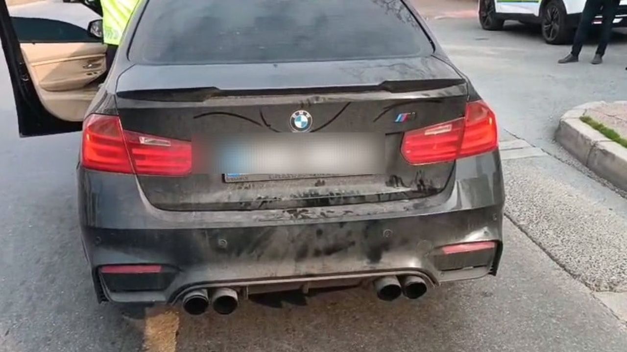 Mersin'de Abartı Egzoz ve Drift Yapanlara 496 bin 821 lira Ceza