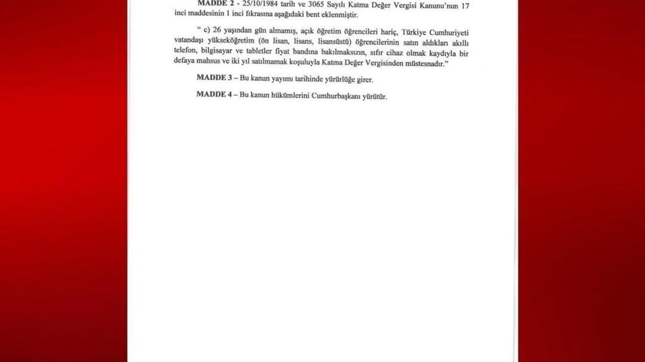 MHP'li İsmail Özdemir'den Üniversite Öğrencilerine ÖTV Muafiyeti Teklifi