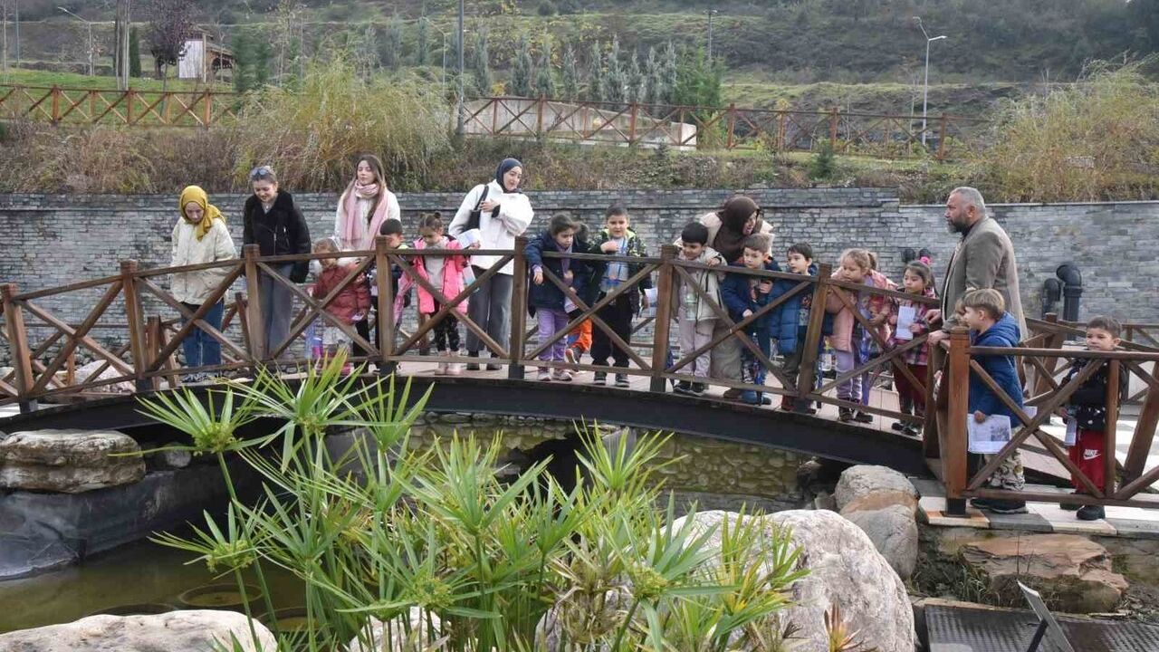 Minik Öğrenciler Düzce Üniversitesi Botanik Bahçesinde Bitkileri Öğrendi