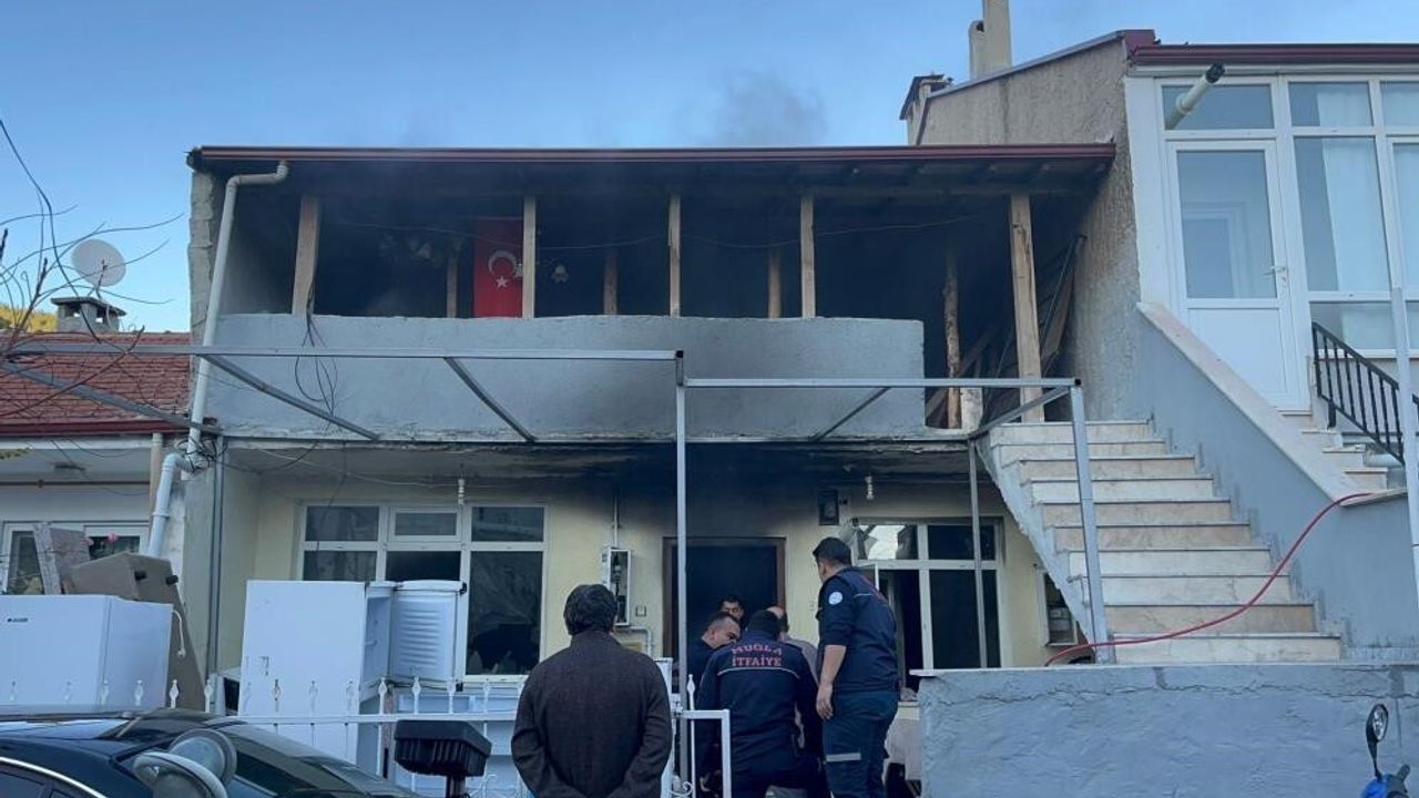 Muğla Menteşe'de ev yangını: 1 tutuklama