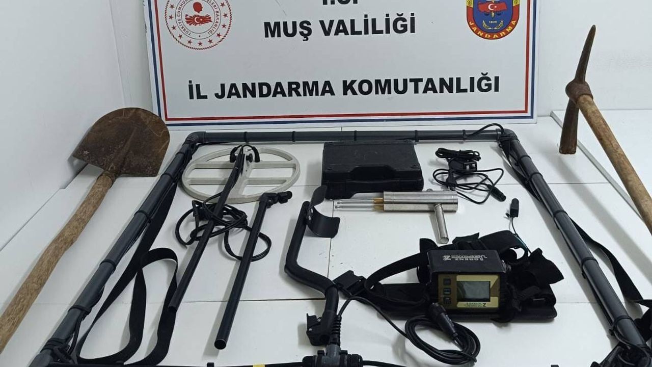Muş'ta Kaçak Kazı Operasyonu: 4 Kişi Gözaltına Alındı