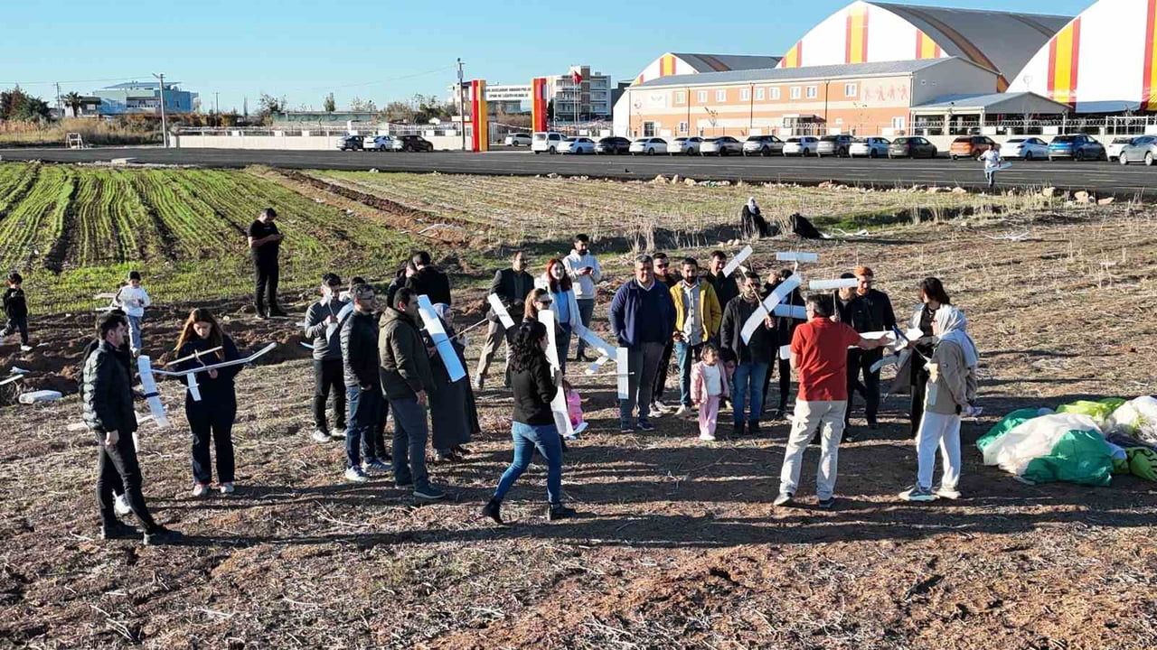 Nusaybin'de İlk Model Uçak Uygulamalı Testi Düzenlendi