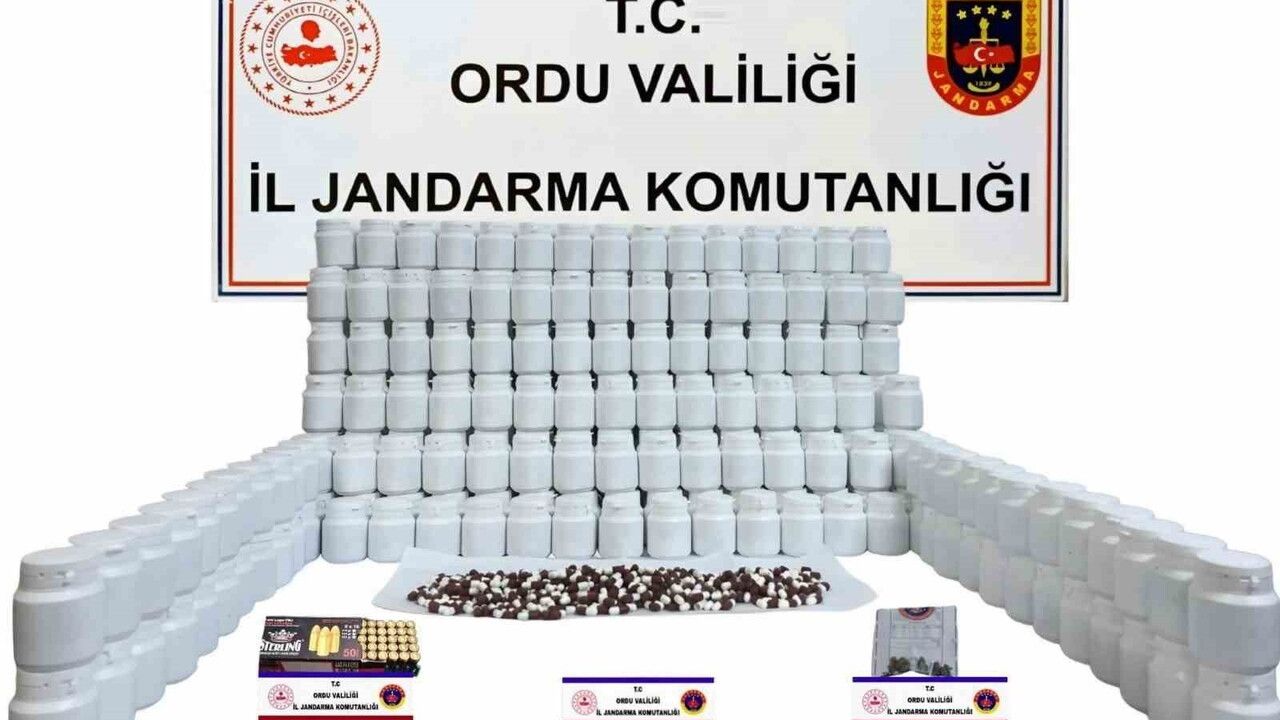 Ordu’da 17 bin 640 Uyuşturucu Hap Ele Geçirildi
