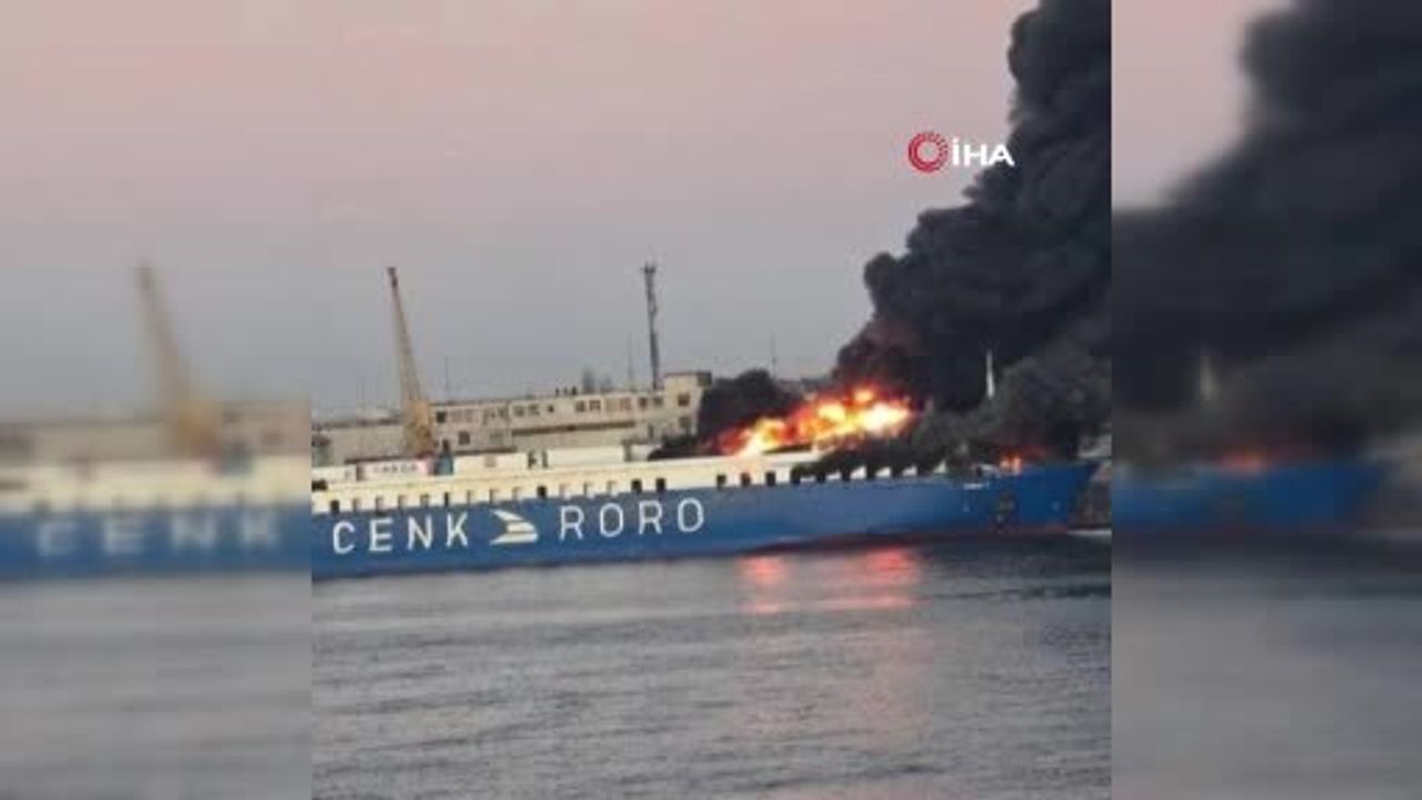 Rusya Odessa'da Demirli Türk Yük Gemisini Vurdu