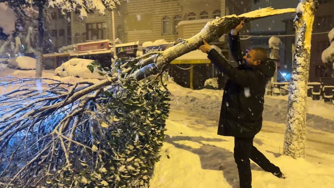 Safranbolu'da Kar Dalları Kırdı: Belediye Ekipleri Müdahale Etti