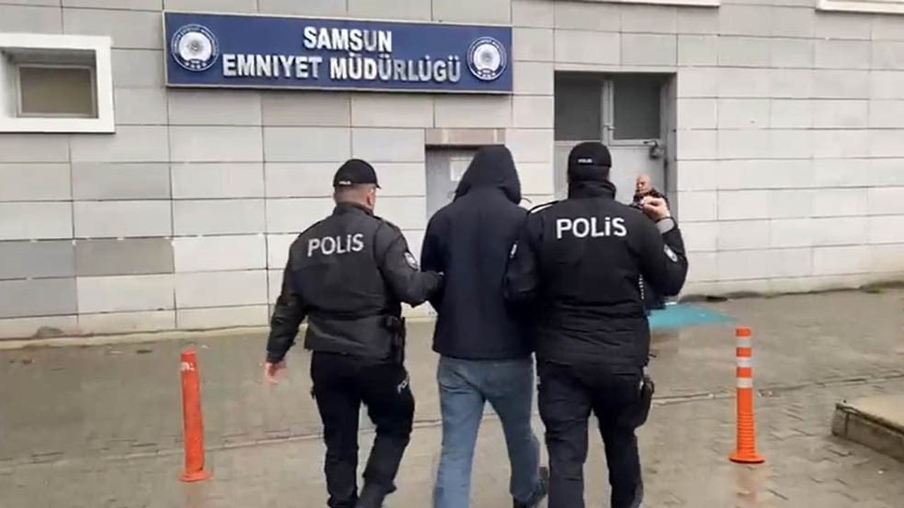 Samsun Atakum'da uyuşturucu suçundan 12 yıl 6 ay hapis cezası bulunan F.K. yakalandı