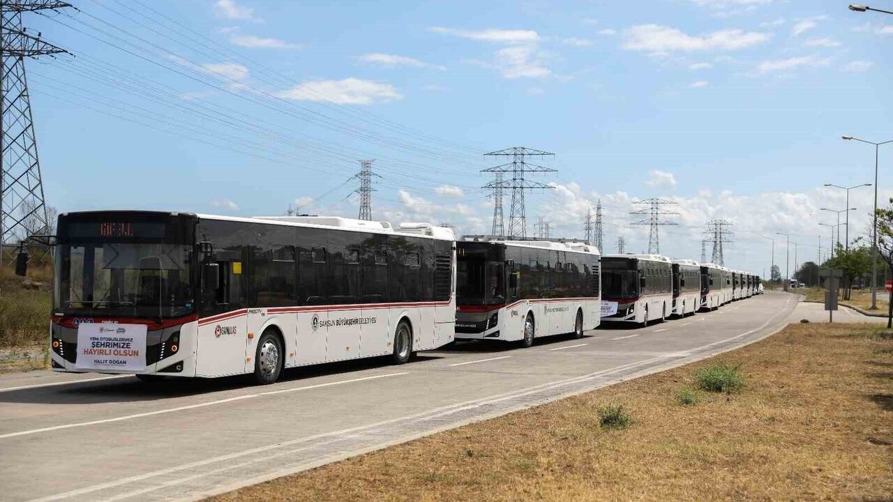Samsun Büyükşehir’in otobüs filosu %25 arttı: 45 yeni araç