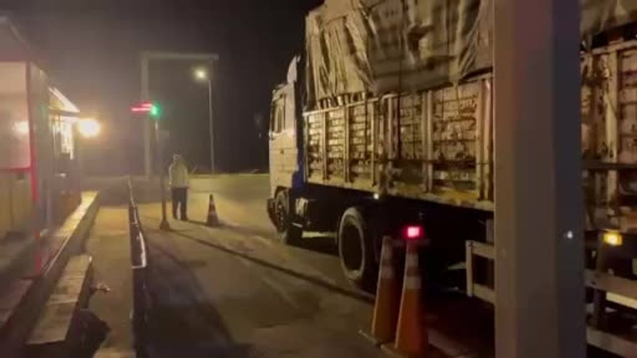 Samsun'da kantar denetiminde plakası kapalı 16 tıra 849 bin 679 TL ceza