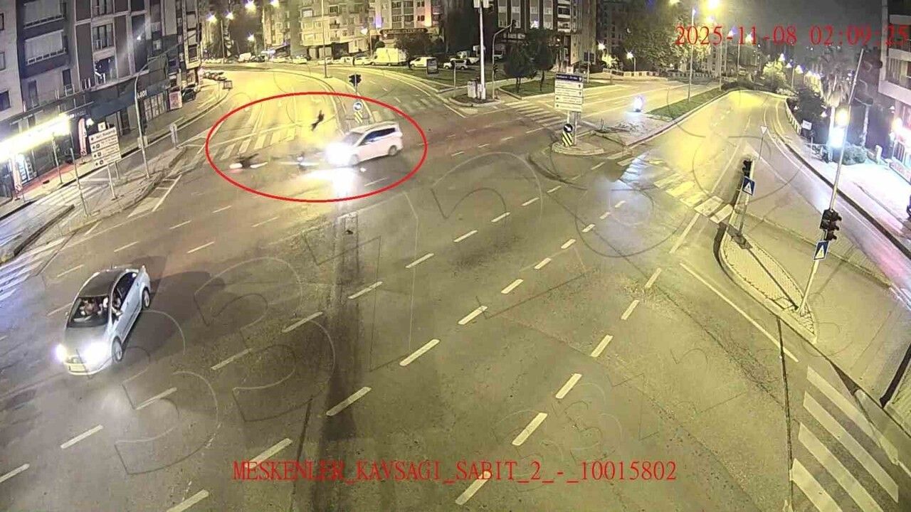 Samsun'da Motosiklet Kazaları Artıyor: KGYS Kameralarında Şok Görüntüler