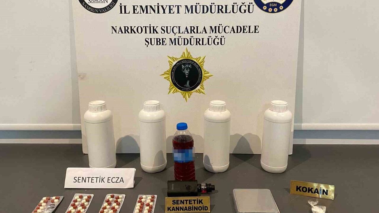 Samsun'da Narkotik Operasyonu: İ.B. (22) Gözaltında