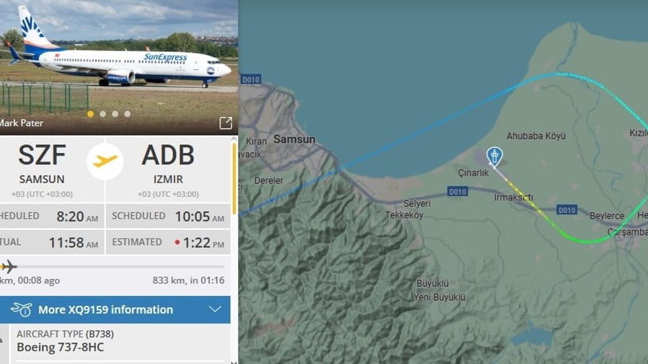 Samsun'da SunExpress uçağı martı sürüsüne çarpıp aprona döndü — 3,5 saat sonra kalkış