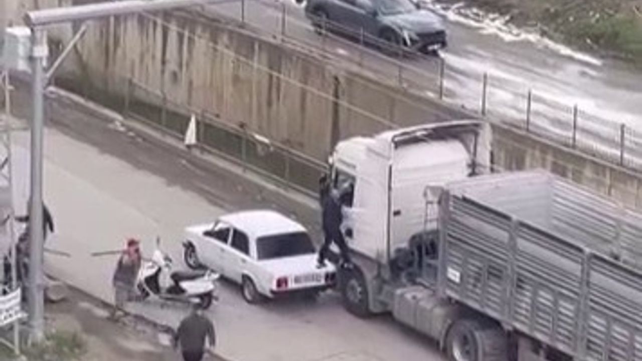 Samsun'da Tır Şoförüne Sopalı Saldırı — Atakum Kurupelit'te Kavga
