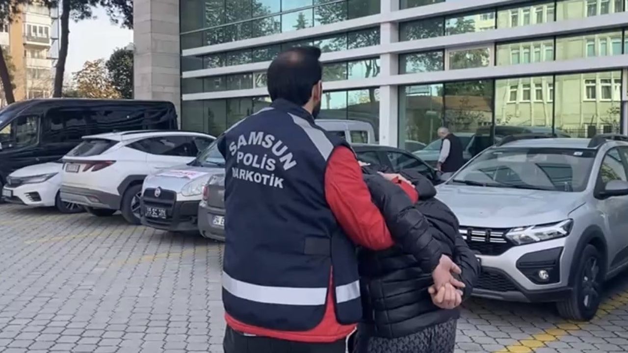 Samsun'da uyuşturucudan 8 yıl 9 ay hapis cezası olan kişi yakalandı