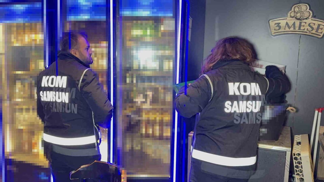 Samsun'da Yılbaşı Öncesi Sahte ve Kaçak İçki Denetimi