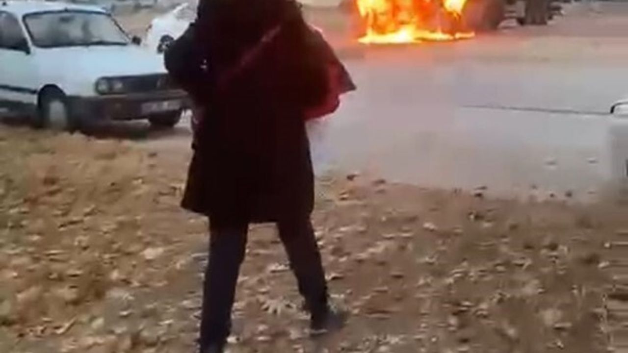 Şanlıurfa Birecik'te Tır Yangını ve Patlama: Kadın Sürücünün Korku Dolu Anı