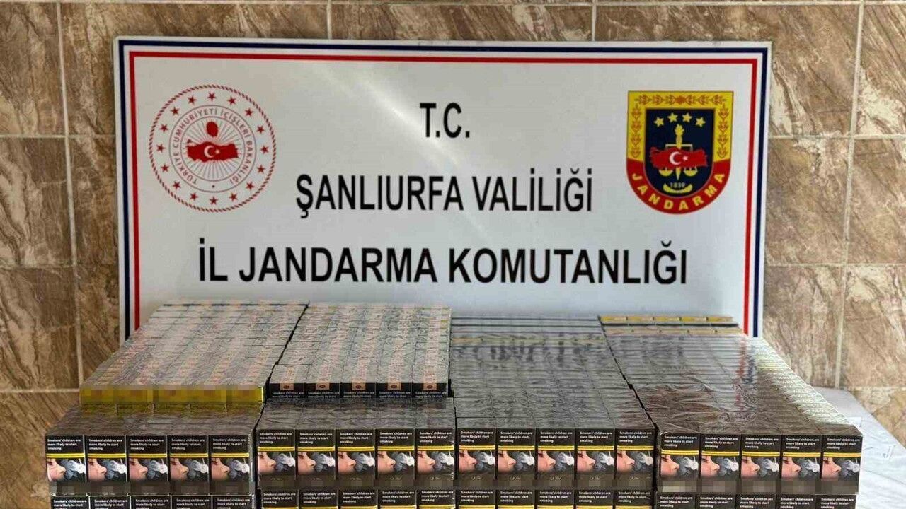 Şanlıurfa'da 5 bin paket kaçak sigara ve 23 kilogram kaçak çay ele geçirildi