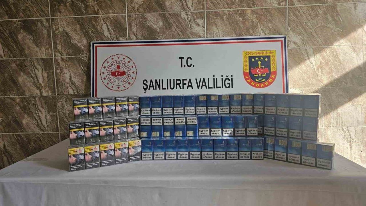 Şanlıurfa'da 6 bin 820 Paket Kaçak Sigara Ele Geçirildi