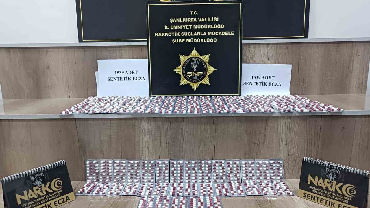 Şanlıurfa'da Uyuşturucu Operasyonu: 1.539 Hap Ele Geçirildi, 2 Gözaltı