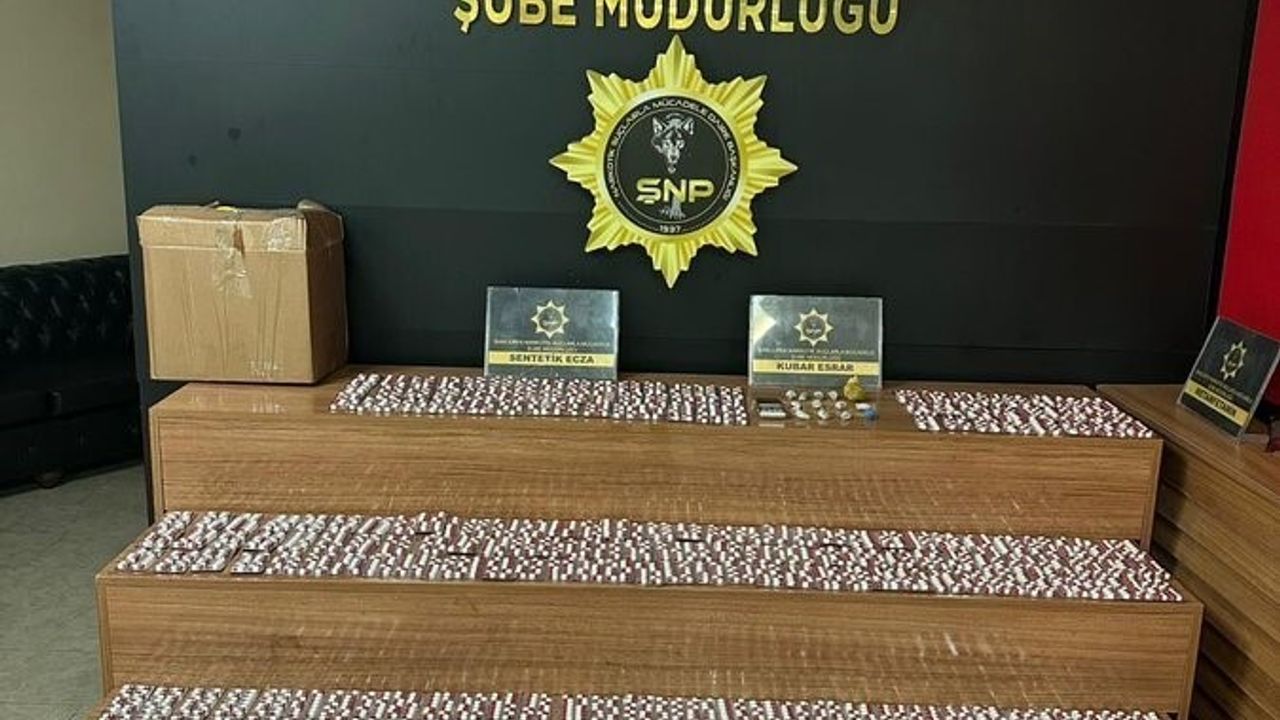 Şanlıurfa’da Uyuşturucu Operasyonu: 3 Gözaltı, 5 bin 54 Hap Ele Geçirildi